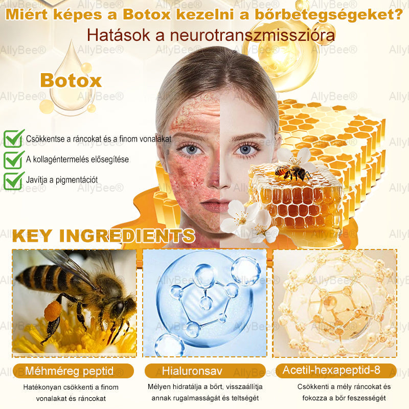 đAllyBeeÂź Botox BĆrĂĄpolĂł KrĂ©m RĂĄnctalanĂtĂĄs, HidratĂĄlĂĄs, BĆrregenerĂĄlĂĄs, Egyenletes BĆrtĂłnus, PattanĂĄs- Ă©s SötĂ©tfolt KezelĂ©s, Szemölcs- Ă©s Anyajegyek EltĂĄvolĂtĂĄsa
