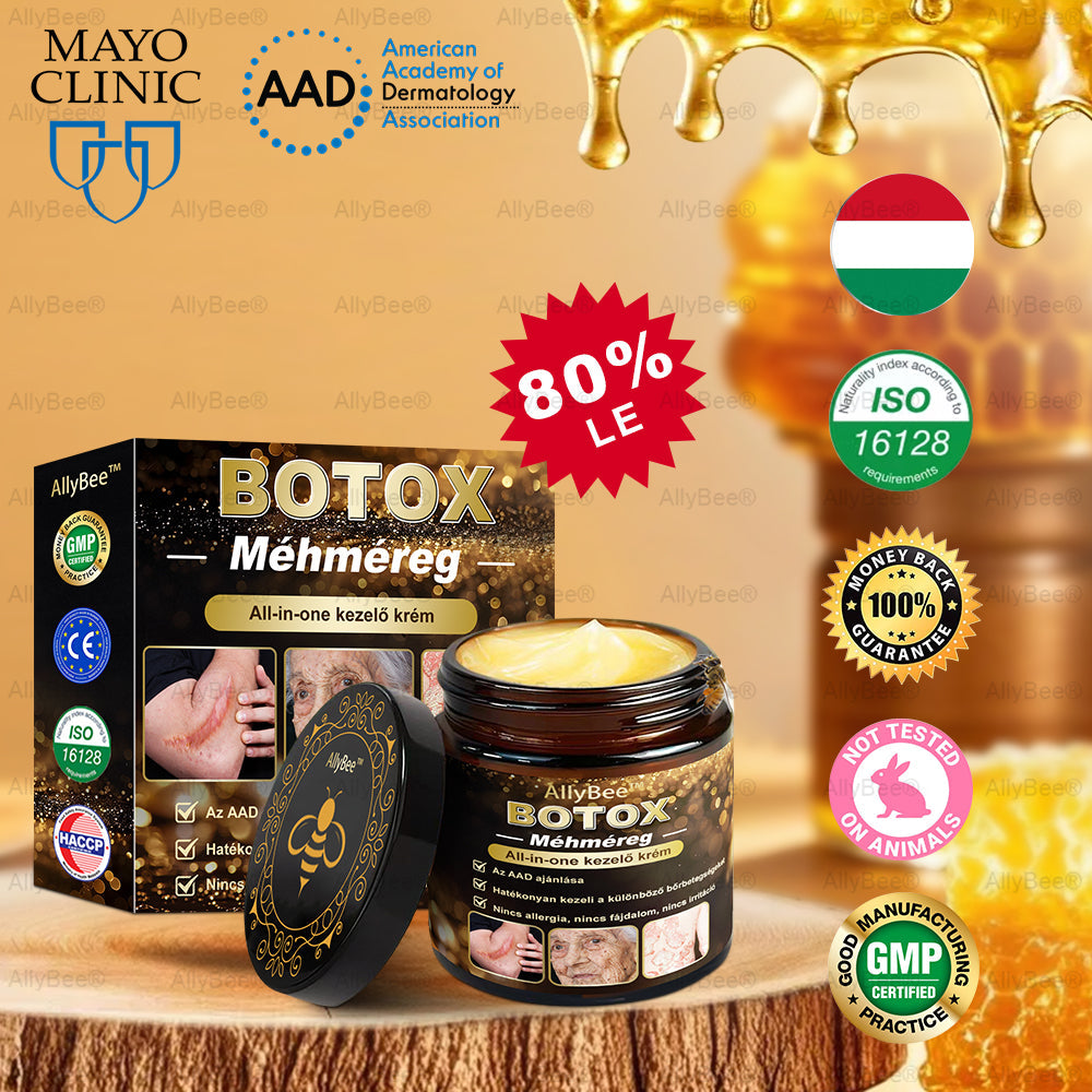 đAllyBeeÂź Botox BĆrĂĄpolĂł KrĂ©m RĂĄnctalanĂtĂĄs, HidratĂĄlĂĄs, BĆrregenerĂĄlĂĄs, Egyenletes BĆrtĂłnus, PattanĂĄs- Ă©s SötĂ©tfolt KezelĂ©s, Szemölcs- Ă©s Anyajegyek EltĂĄvolĂtĂĄsa