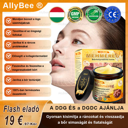 AllyBee® bőrkezelő krém öregedésgátló, hidratáló, bőrjavító, egyenletes tónus, pattanások és sötét foltok kezelése, szemölcs és anyajegy eltávolítása, pikkelysömör enyhítése