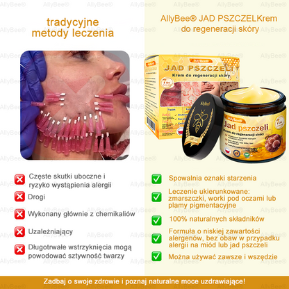 AllyBee® Krem do pielęgnacji skóry – przeciwstarzeniowy, nawilżający, regenerujący skórę, wyrównujący koloryt, leczenie trądziku i ciemnych plam, usuwanie brodawek i znamion, ulga w łuszczycy.